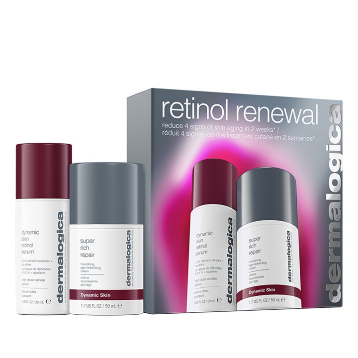 Retinol Renewal Set Dermalogica: Dynamic Skin, Retinol, Anti-Wrinkle, Serum, For Face, 30 ml + Dynamic Skin, Age-Defying, Cream,
