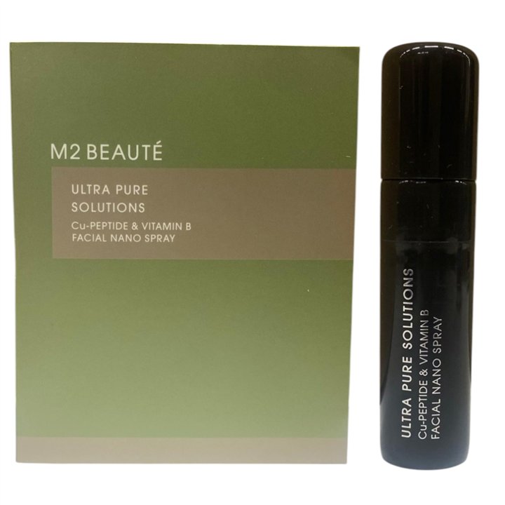 M2 Beaute, Ultra Pure Solutions, Peptide & Vitamin B, Energizing, Mist Spray, For Face, 5 ml *Miniature - Teknashop Ltd