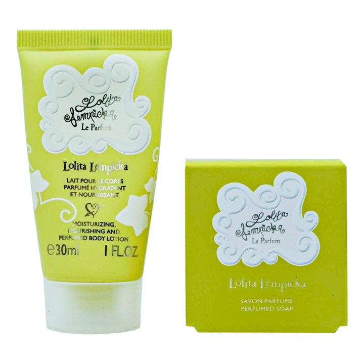 Set Lolita Lempicka:  Mon Premier Parfum, Moisturizing, Body Milk, 30 ml +  Mon Premier Parfum, Scented Soap Bar, 25 g *Miniatur