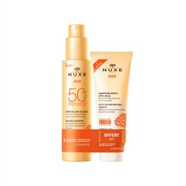 Set Nuxe: Sun, After-Sun Shampoo, For Hair & Body, 100 ml + Sun, Sunscreen Spray, SPF 50, 150 ml - Teknashop Ltd