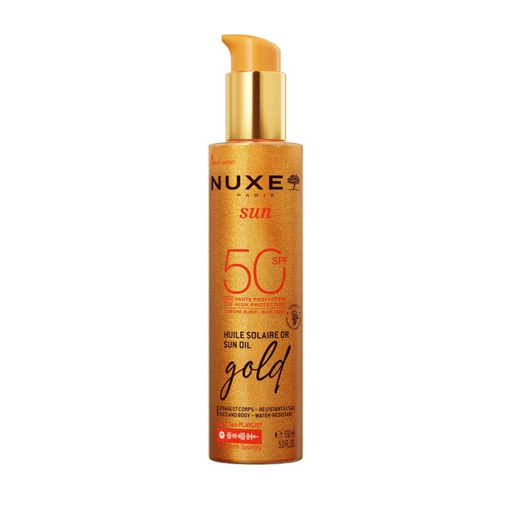 Nuxe, Sun Gold, UV Protection, Tanning Oil, SPF 50, 150 ml - Teknashop Ltd
