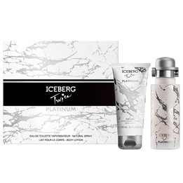 Set Iceberg: Twice Platinum, Eau De Toilette, For Women, 125 ml + Twice Platinum, Hydrating, Body Lotion, 100 ml - Teknashop Ltd