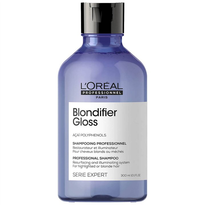 L'Oreal Professionnel, Serie Expert Blondifier Gloss, Acai Polyphenols, Hair Shampoo, Resurfacing And Illuminating, 300 ml - Tek
