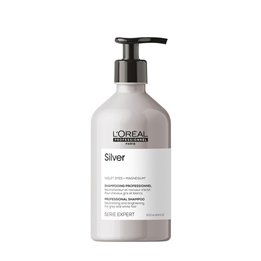L'Oreal Professionnel, Serie Expert Silver, Hair Shampoo, Neutralizing & Brightening, 500 ml - Teknashop Ltd