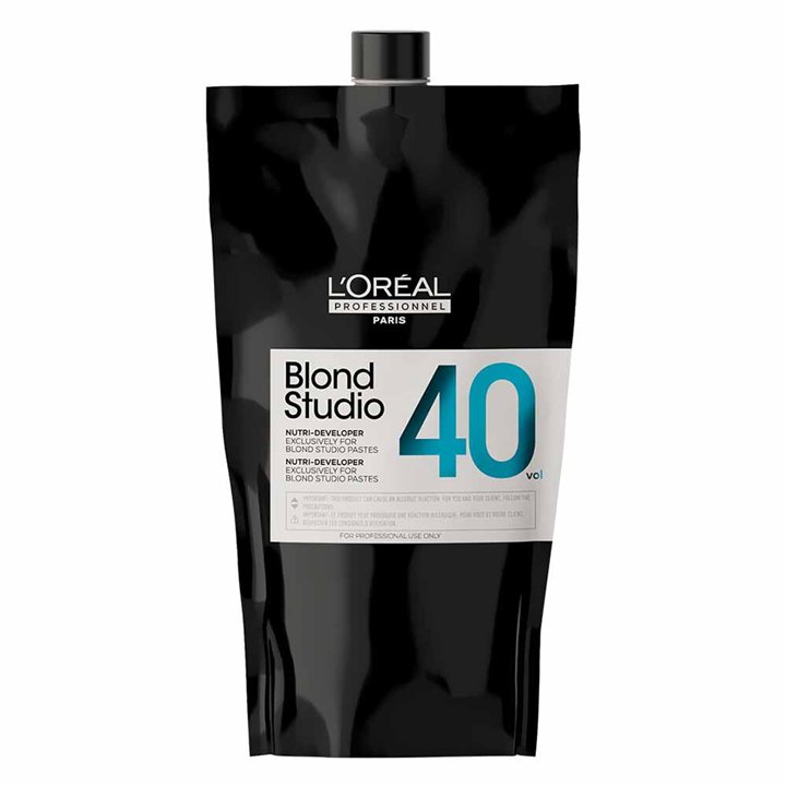 L'Oreal Professionnel, Blond Studio Nutri-Developer, Lightening, Hair Oxidant Cream, 40 vol, 1000 ml - Teknashop Ltd
