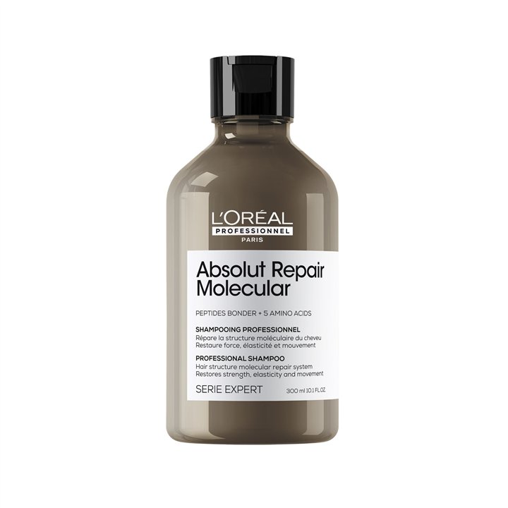 L'Oreal Professionnel, Serie Expert Absolut Repair Molecular, Hair Shampoo, Repairing, 300 ml - Teknashop Ltd