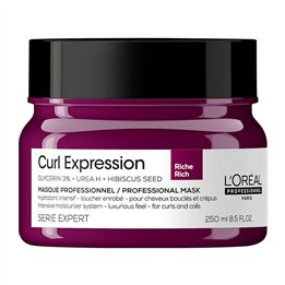 L'Oreal Professionnel, Serie Expert Curl Expression Rich, Glycerin3% + Urea H + Hibiscus Seed, Hair Treatment Cream Mask, Intens