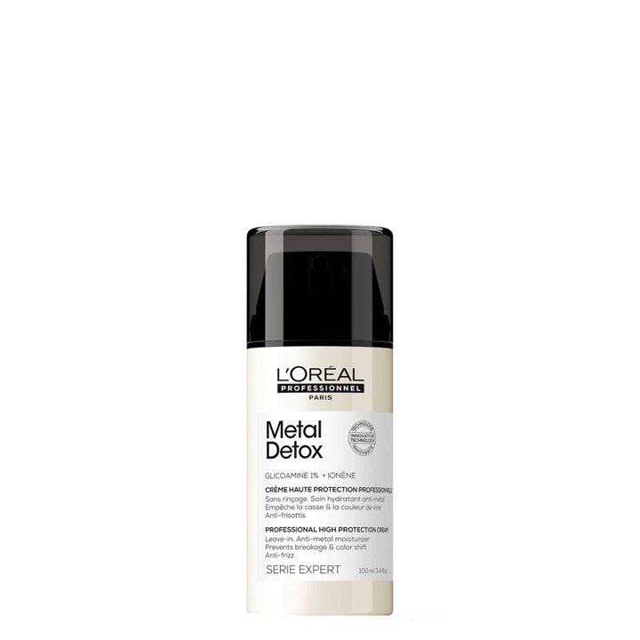 L'Oreal Professionnel, Serie Expert Metal Detox, Hair Leave-In Cream Treatment, Anti-Metal, 100 ml - Teknashop Ltd
