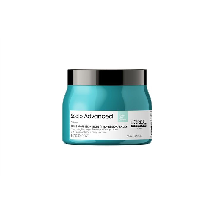 L'Oreal Professionnel, Serie Expert Scalp Advanced, Hair Treatment Cream Mask, For Purifying, 500 ml - Teknashop Ltd