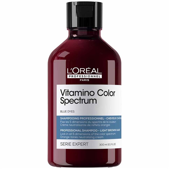L'Oreal Professionnel, Vitamino Color Spectrum, Hair Shampoo, Counteracts Yellow Or Orange Tones, 300 ml - Teknashop Ltd