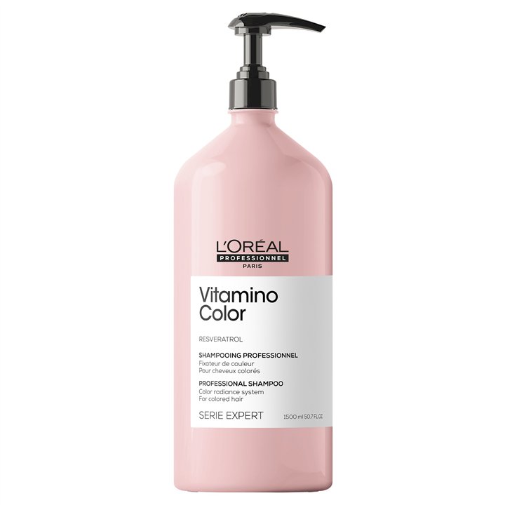 L'Oreal Professionnel, Serie Expert Vitamino Color, Resveratrol, Hair Shampoo, For Colour Protection, 1500 ml - Teknashop Ltd