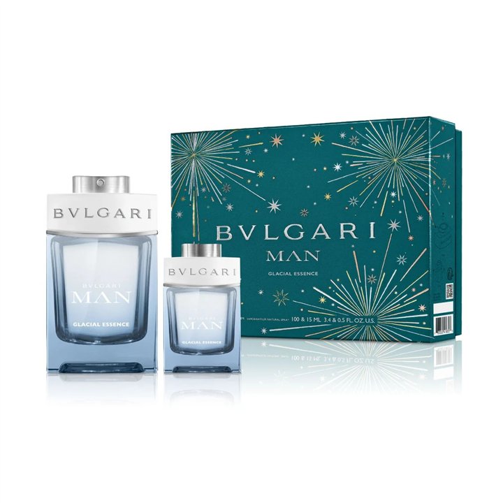 Xmas 2023 Set Bvlgari: Rain Essence, Eau De Parfum, For Men, 100 ml + Rain Essence, Eau De Parfum, For Men, 15 ml *Miniature - T
