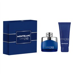 Set Montblanc: Legend Blue, Eau De Parfum, For Men, 50 ml + Legend Blue, Cleansing, Shower Gel, All Over The Body, For All Skin 