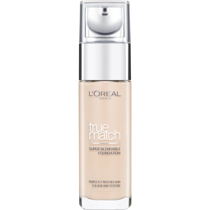 L'Oreal Paris, True Match, Natural Finish, Liquid Foundation, 2.R/2.C, Rose Vanilla, SPF 17, 30 ml - Teknashop Ltd