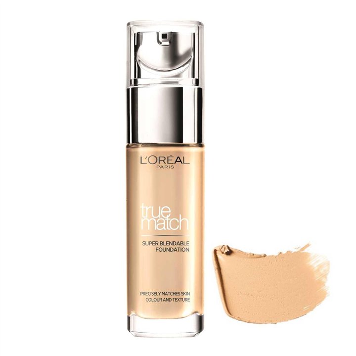 L'Oreal Paris, True Match, Hyaluronic Acid, Natural Finish, Liquid Foundation, 5.N, Sable Sand, SPF 17, 30 ml - Teknashop Ltd