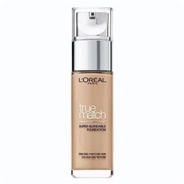 L'Oreal Paris, True Match Super-Blendable, Natural Medium Coverage, Liquid Foundation, 4N, Beige, SPF 17, 30 ml - Teknashop Ltd