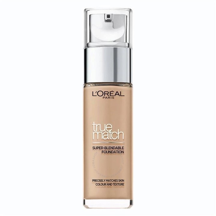 L'Oreal Paris, True Match Super-Blendable, Natural Medium Coverage, Liquid Foundation, 4N, Beige, SPF 17, 30 ml - Teknashop Ltd