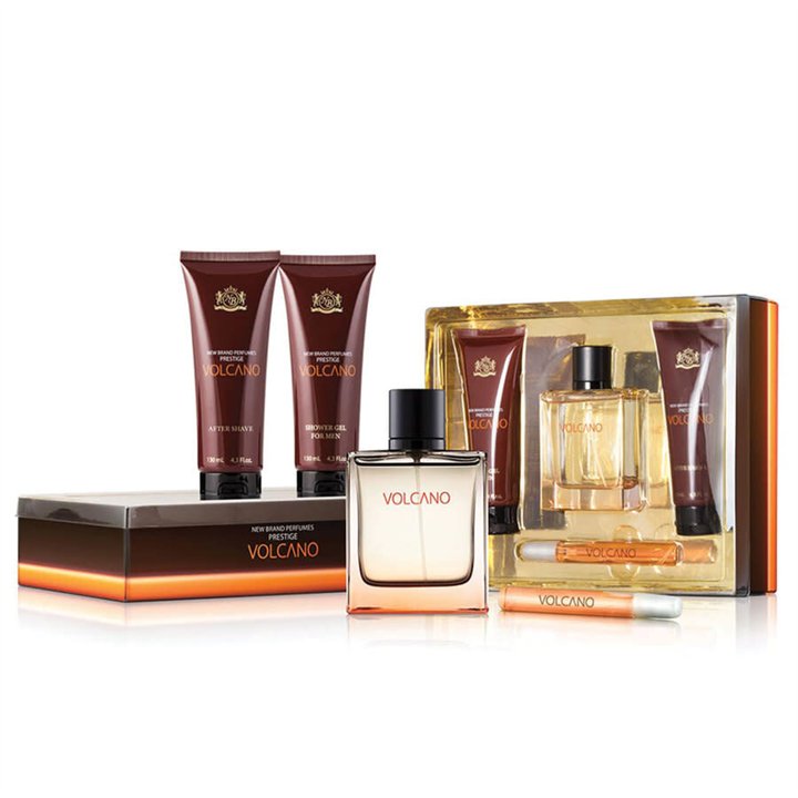Set New Brand: Volcano, Eau De Toilette, For Men, 100 ml + Volcano, Eau De Toilette, For Men, 15 ml + Volcano, Cleansing, Shower