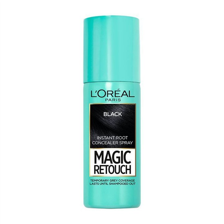 L'Oreal Paris, Magic Retouch, Root Touch-Up Spray,  Black, 75 ml - Teknashop Ltd