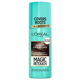 L'Oreal Paris, Magic Retouch, Root Touch-Up Spray,   Medium Iced Brown, 75 ml - Teknashop Ltd
