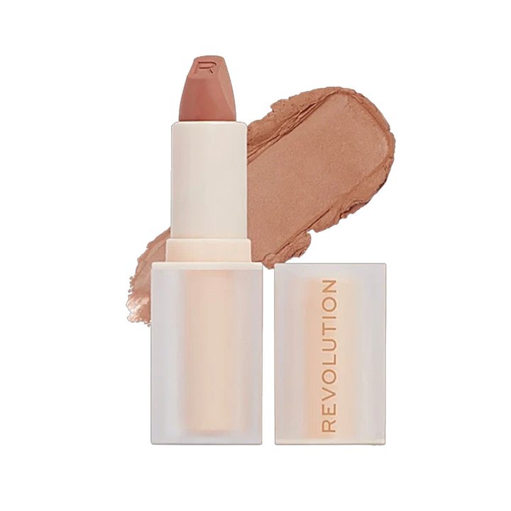 Makeup Revolution, Lasting Kiss, Cream Lipstick, Chauffeur Nude, 3.2 g - Teknashop Ltd