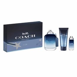 Set Coach: Blue, Eau De Toilette, For Men, 100 ml + Blue, Eau De Toilette, For Men, 15 ml + Blue, Shower Gel, Beard & Hair, 100 