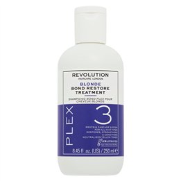 Revolution Haircare, Blonde Plex 3, Hair Treatment Shampoo, Restores, For Damaged Hair, 250 ml - Teknashop Ltd