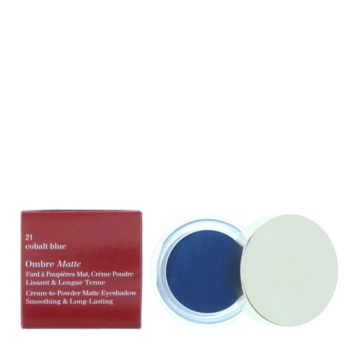 Clarins, Ombre Matte, Cream Eyeshadow, 21, Cobalt Blue, 7 g - Teknashop Ltd