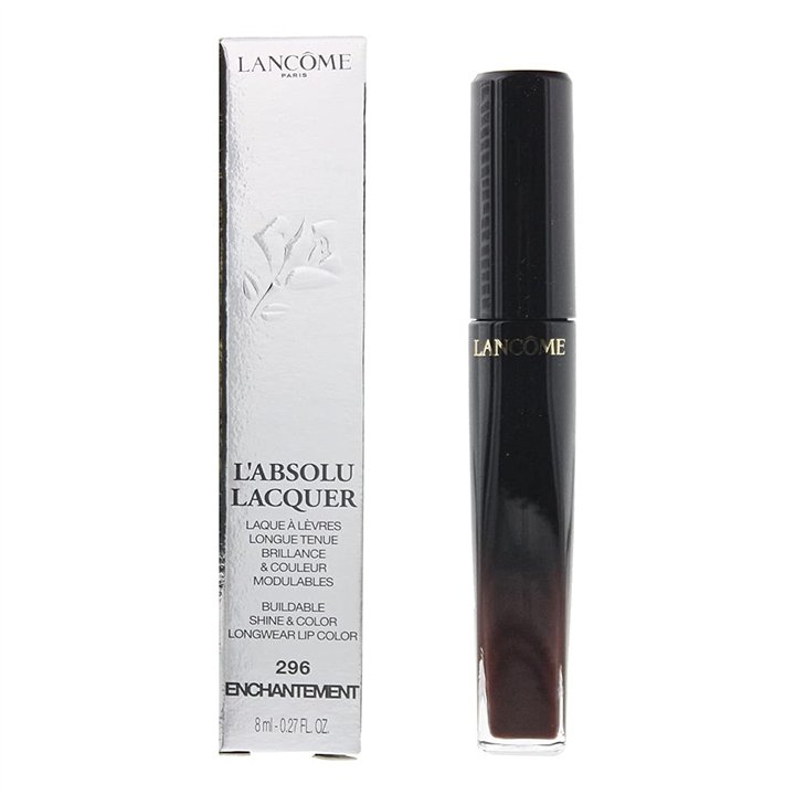 Lancome, L'Absolu Lacquer, Shine, Liquid Lipstick, 296, Enchantment, 8 ml - Teknashop Ltd