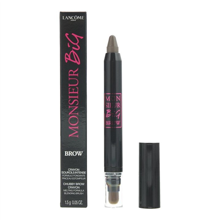Lancome, Monsieur Big Brow, Blending, Eyebrow Cream Pencil & Brush 2-In-1, 02, Chestnut, 1.5 g - Teknashop Ltd
