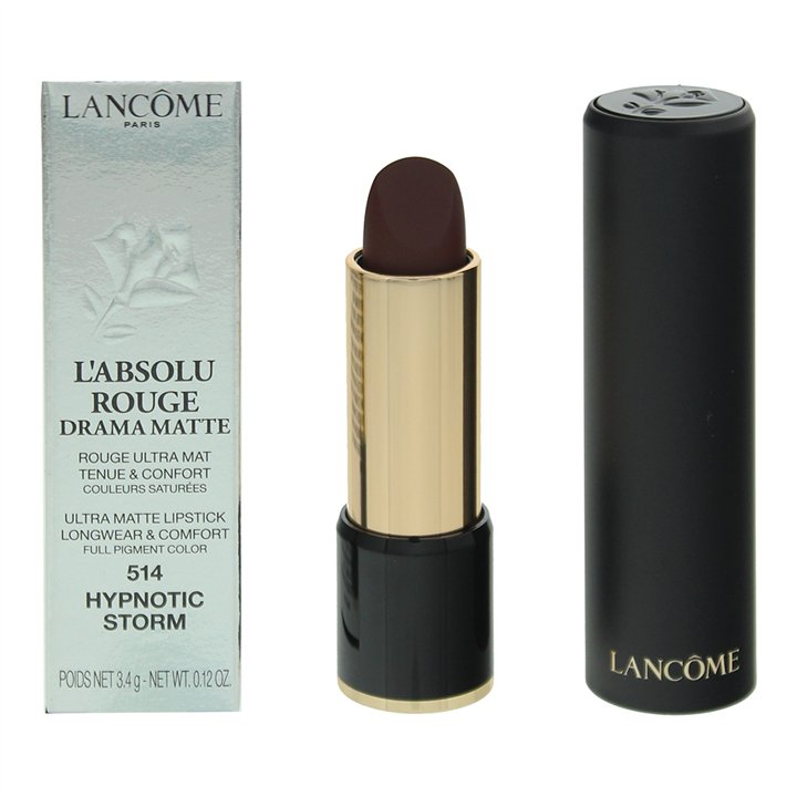 Lancome, L'Absolu Rouge Drama Matte, Matte, Cream Lipstick, 514, Hypnotic Storm, 3.4 g - Teknashop Ltd