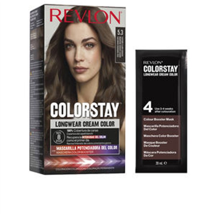 Revlon, Color Stay, Permanent Hair Dye, 5.3 Medium Golden Brown, 165 ml - Teknashop Ltd