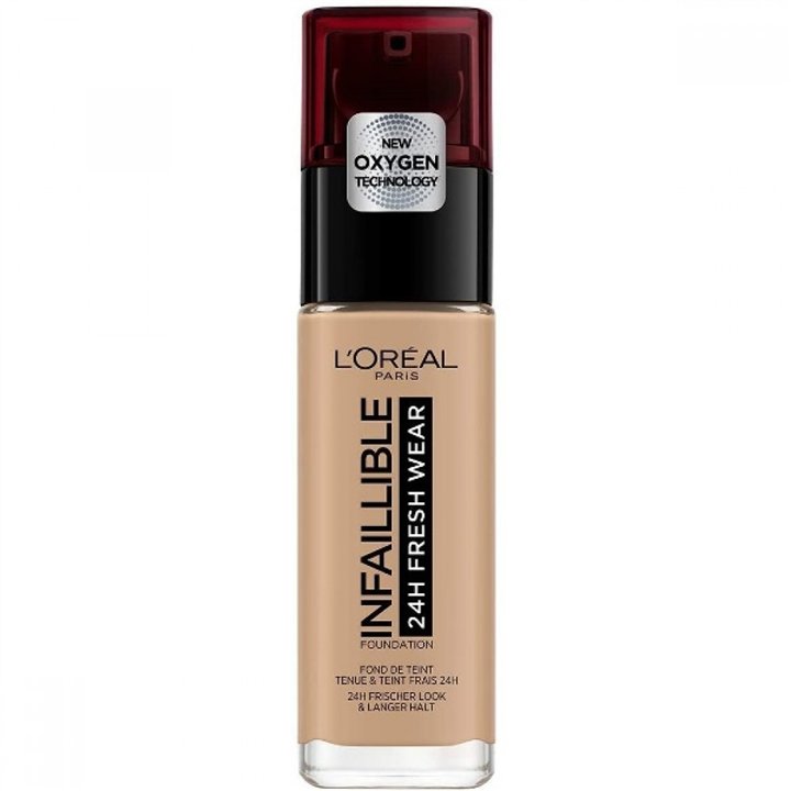 L'Oreal Paris, L'Oreal Paris Infaillible 24H, Liquid Foundation, 220 Sand, SPF 25, 30 ml - Teknashop Ltd