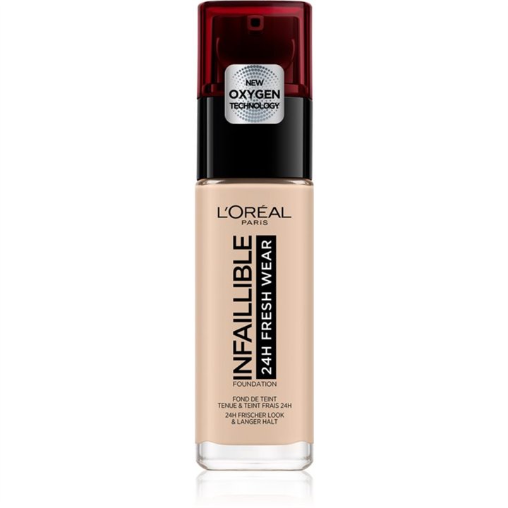 L'Oreal Paris, Infaillible 24H Matte, Hydrating, Liquid Foundation, 140, Golden Beige, SPF 25, 30 ml - Teknashop Ltd