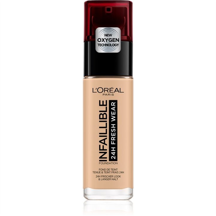 L'Oreal Paris, Infallible, Liquid Foundation, 125 Natural Rose, SPF 25, 30 ml - Teknashop Ltd