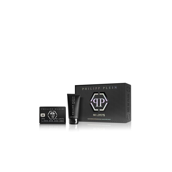 Set Philipp Plein: No Limits, Eau De Parfum, For Men, 50 ml + No Limits, Moisturizing, After-Shave Balm, 50 ml - Teknashop Ltd