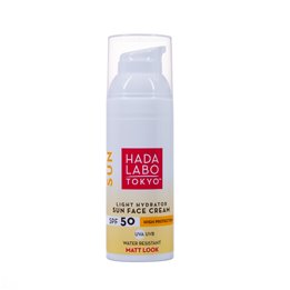 Hada Labo Tokyo, Sun, Hyaluronic Acid, Hydrating, Sunscreen Cream, For Face, SPF 50, 50 ml - Teknashop Ltd