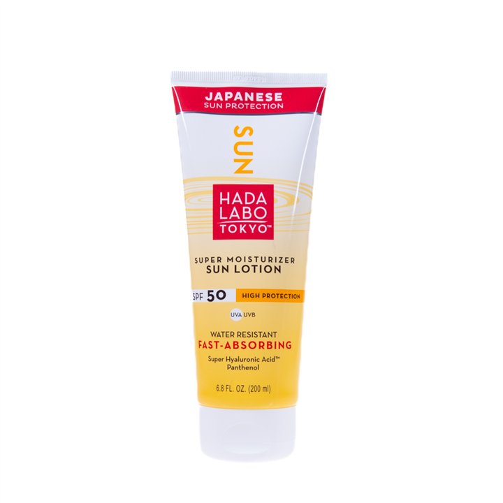 Hada Labo Tokyo, Sun, Hyaluronic Acid, Moisturiser, Sunscreen Lotion, 50, 200 ml - Teknashop Ltd
