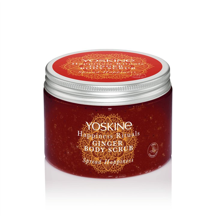 Yoskine, Happiness Rituals, Ginger, Peeling, Body Scrub, 300 ml - Teknashop Ltd