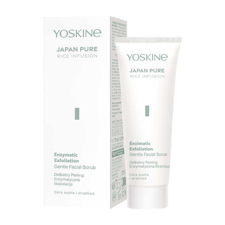 Yoskine, Japan Pure, Rice Infusion, Exfoliating Scrub, 75 ml - Teknashop Ltd
