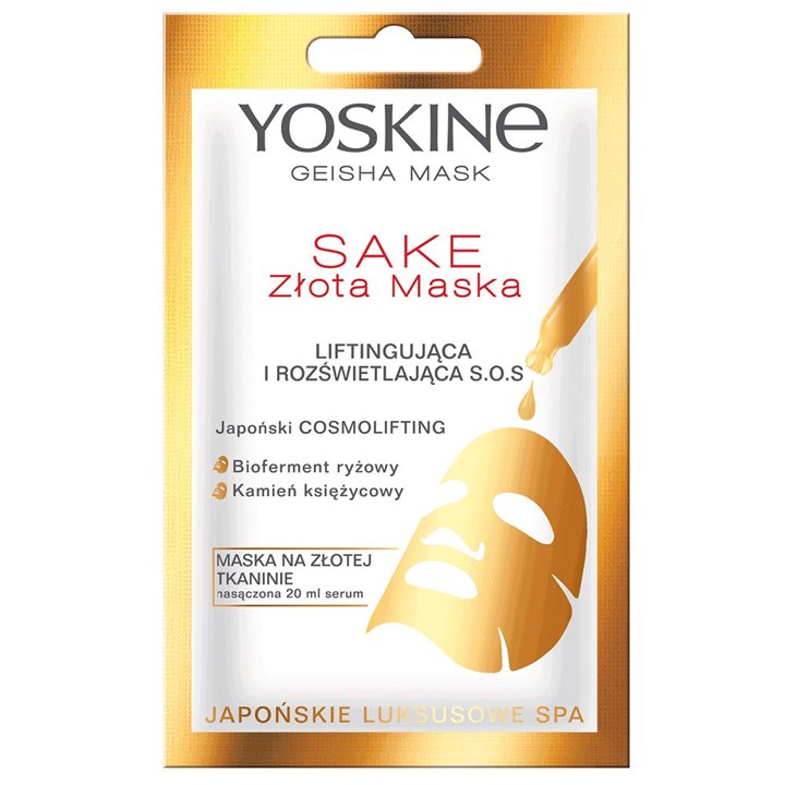 Yoskine, Geisha, Lifting, Sheet Mask, Face, 20 ml - Teknashop Ltd
