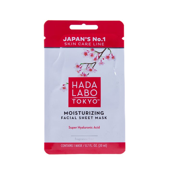 Hada Labo Tokyo, Hada Labo, Hyaluronic Acid, Moisturizing, Sheet Mask, Face, 20 ml - Teknashop Ltd