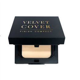 Dr. Hedison, Velvet Cover Finish Compact, Matte, Compact Powder, 21, Light Beige, 14 g - Teknashop Ltd