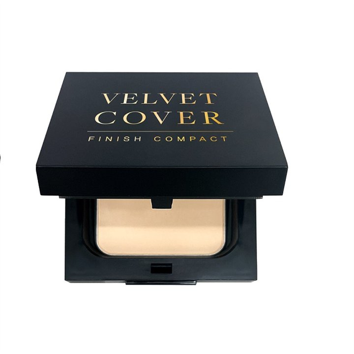 Dr. Hedison, Velvet Cover Finish Compact, Matte, Compact Powder, 21, Light Beige, 14 g - Teknashop Ltd