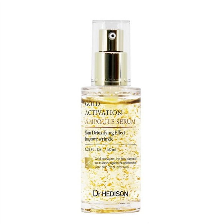 Dr. Hedison, Gold Activation, 24K gold, Detoxifying, Serum, For Face, 50 ml - Teknashop Ltd