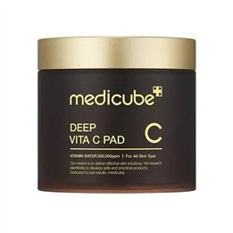Medicube, Deep Vita C Glutathione Brightening Mask, Brightening, Cleansing Pads, 70 pcs - Teknashop Ltd