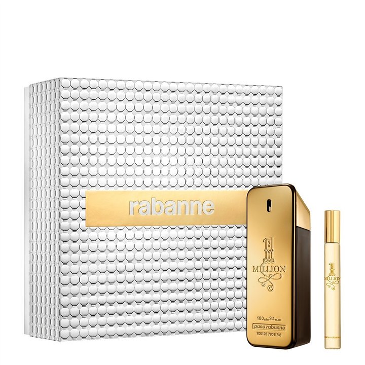 Set Paco Rabanne: 1 Million, Eau De Toilette, For Men, 100 ml + 1 Million, Eau De Toilette, For Men, 10 ml - Teknashop Ltd