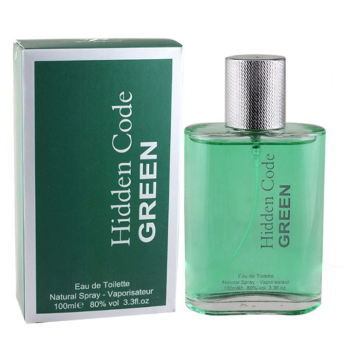Fine Perfumery, Hidden Code Green, Eau De Toilette, For Men, 100 ml - Teknashop Ltd