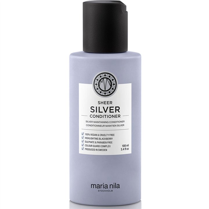 Maria Nila, Sheer Silver, Hair Conditioner, For Colour Protection, 100 ml - Teknashop Ltd