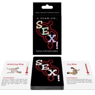 KHEPER GAMES - SEXUAL POSITION CARDS A YEAR OF...SEX! - D-210497 - Teknashop Ltd